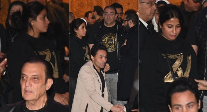 روبي في عزاء شقيق أحمد حلمي