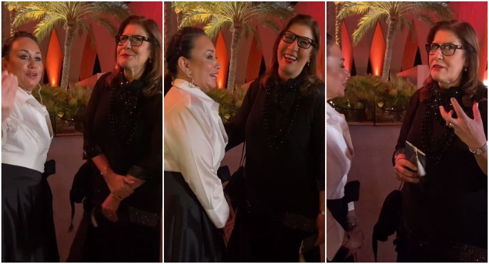 ميرفت أبو عوف وإنجي علي