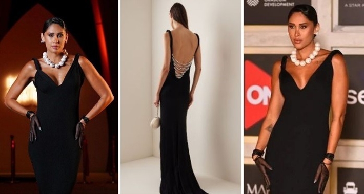 إنجي كيوان وفستانها