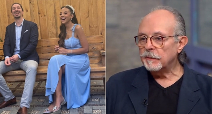 مريم الخشت وخطيبها أباظة ووالدها