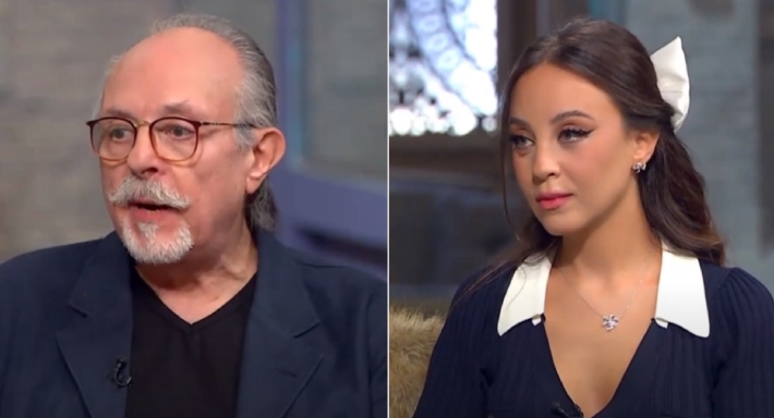 مريم الخشت ووالدها 