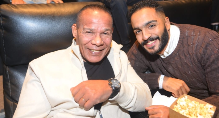 الشحات مبروك في العرض الخاص لفيلم أبو نسب