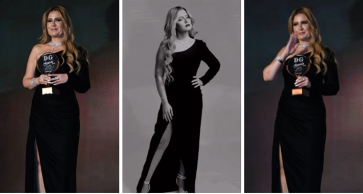 هنا شيحة بنفس الفستان