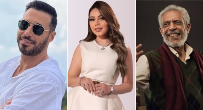 نبيل الحلفاوي وأسما إبراهيم وأحمد السعدني