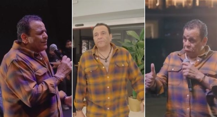 محمد فؤاد في بروفة كاسيت 90