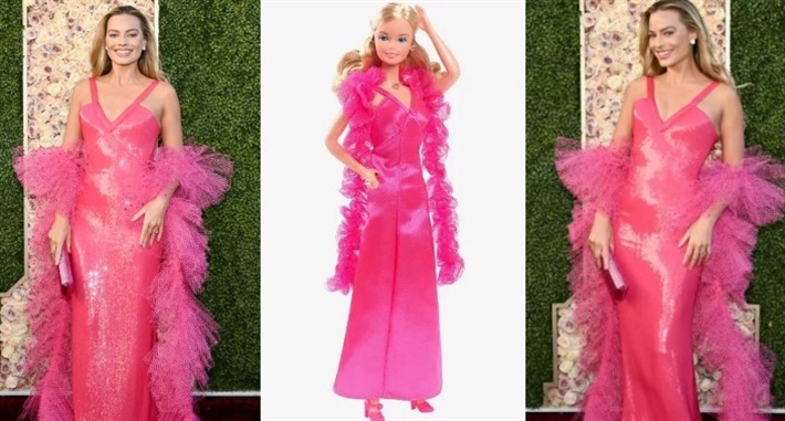 مارجو روبي ودمية باربي