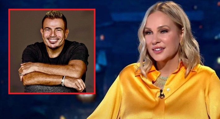 شيرين رضا وعمرو دياب