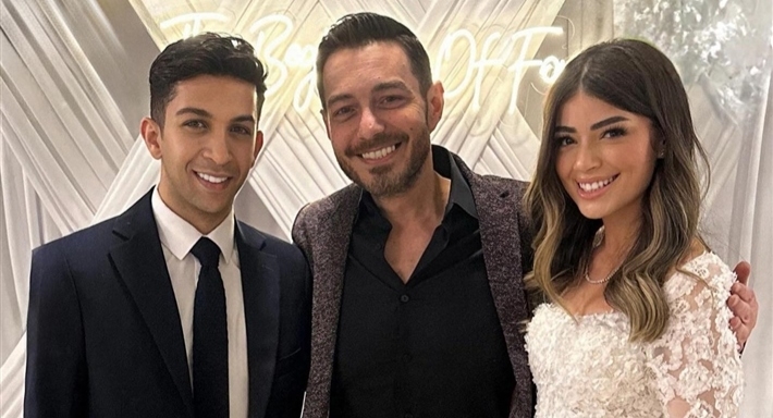 أحمد زاهر وابنته ليلى وهشام جمال