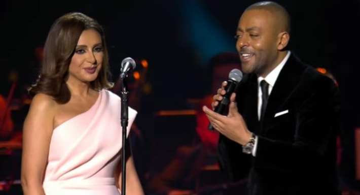 أنغام وتامر عاشور