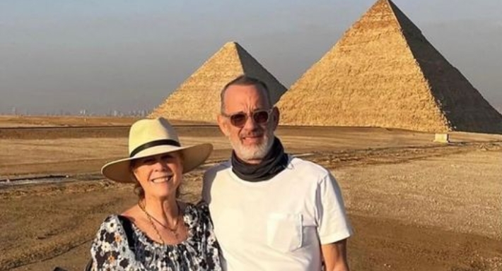 توم هانكس وزوجته