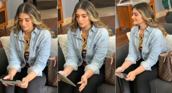 ملك أحمد زاهر في كواليس مسلسل محارب