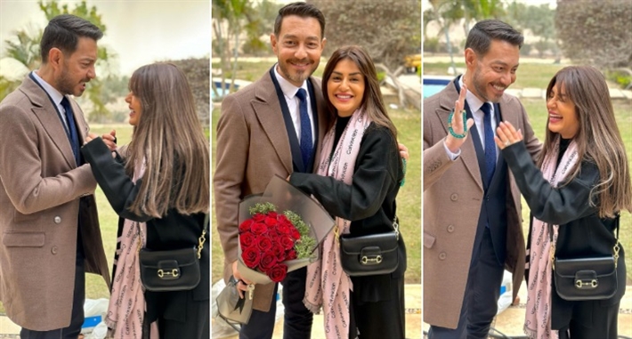 منة فضالي وأحمد زاهر