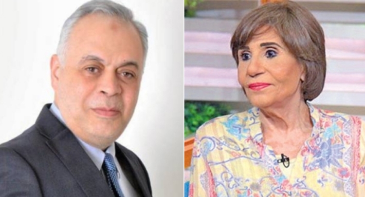 أشرف زكي وسميرة محسن