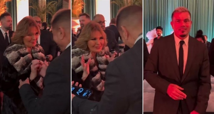 يسرا وعمرو دياب