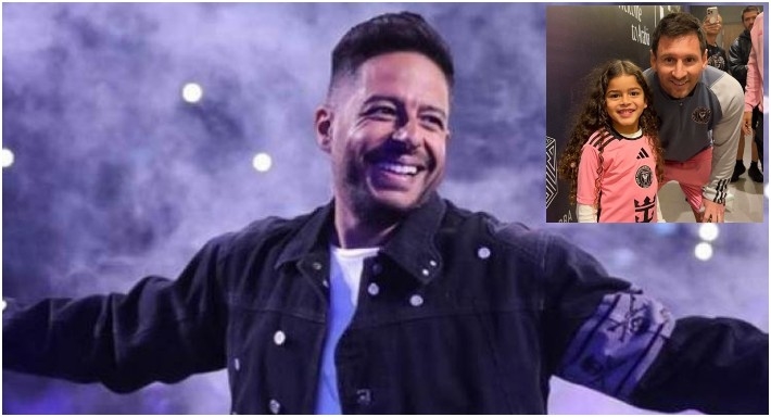 حماقي وصورة ميسي مع فاطمة حماقي