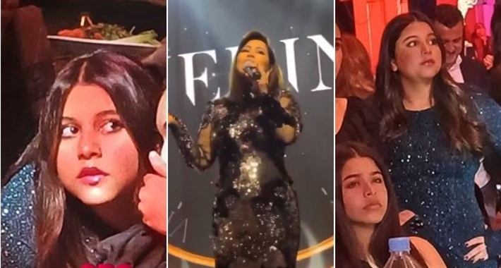 شيرين عبد الوهاب وابنتيها 