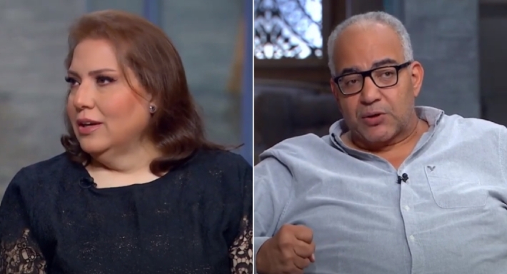 بيومي فؤاد وزوجته أماني سويدان