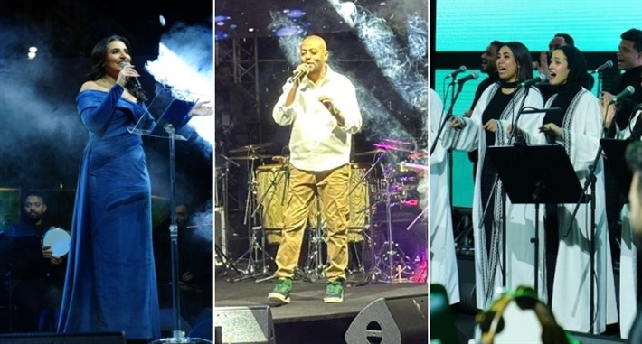 تامر عاشور ومها فتوني وكورال روح الشرق