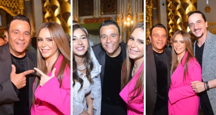 دنيا عبد العزيز في عقد قران ابن محمد فؤاد