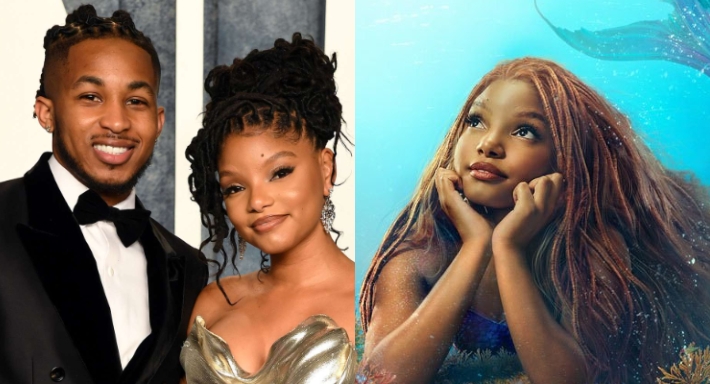 هالي بايلي بطلة The Little Mermaid وحبيبها DDG