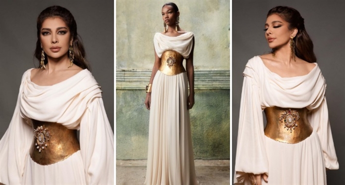 أصالة وفستانها الأصلي