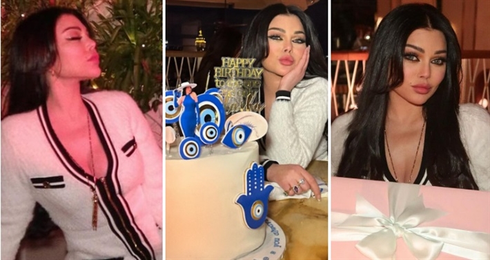 هيفاء وهبي تحتفل بعيد ميلادها