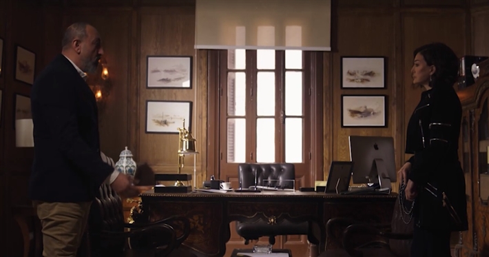 غادة عبد الرازق وعماد صفوت في مشهد المواجهة