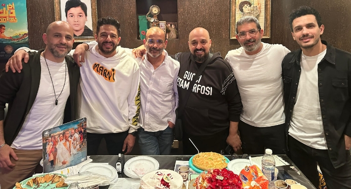 صورة من تجمع نجوم الموسيقى في إفطار أيمن بهجت قمر