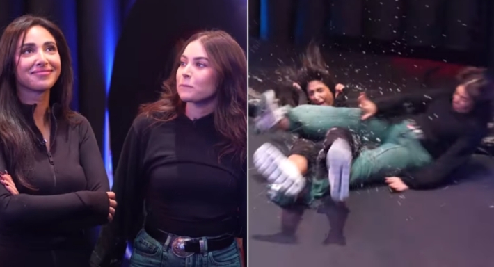 آية سماحة وهاجر السراج في رامز جاب من الآخر