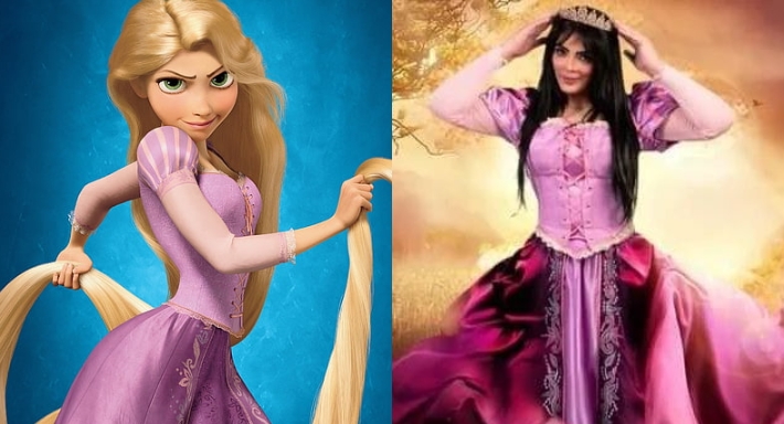 حورية فرغلي في رابونزل بالمصري