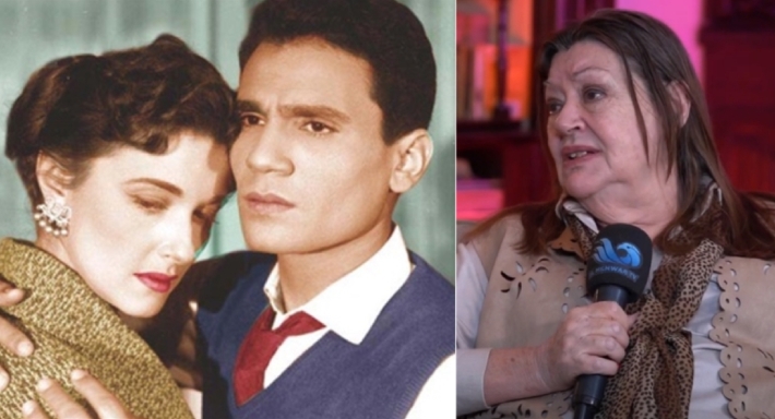 مريم فخر الدين وابنتها وعبد الحليم حافظ