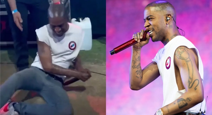 كيد كادي يقع في حفله في كوتشيلا