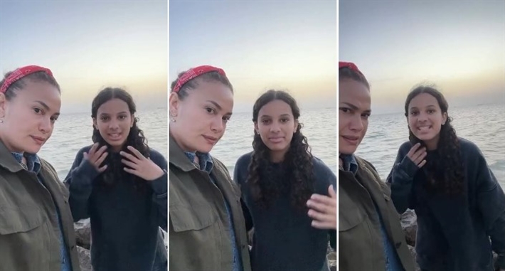 هند صبري وابنتها