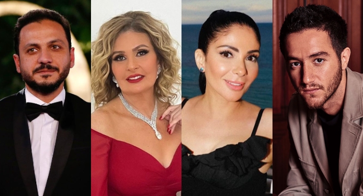 أحمد مالك، منى زكي، يسرا وبيتر ميمي