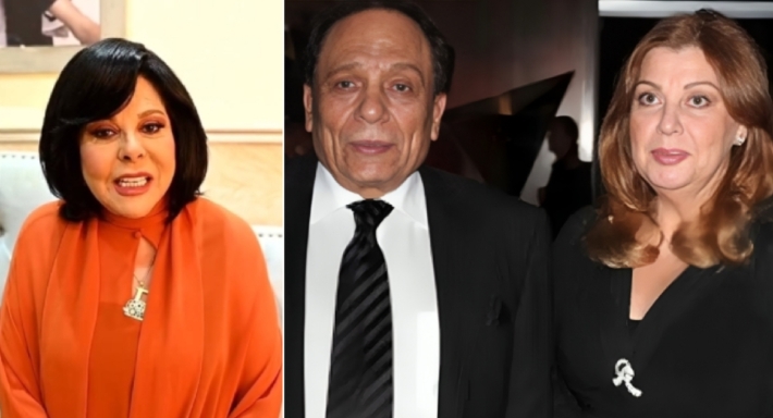 عادل إمام وزوجته هالة الشلقاني وإسعاد يونس