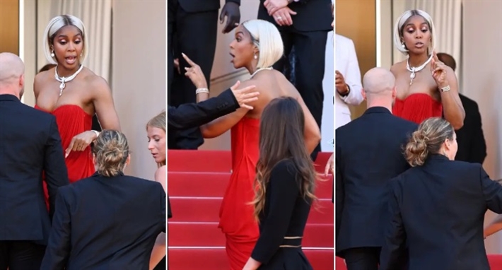 كيلي رولاند في خلاف على السجادة الحمراء