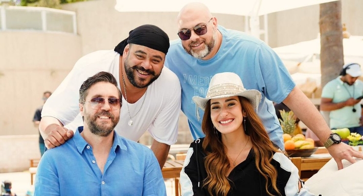 معتز التوني ومحمد ممدوح وأمينة خليل وهشام ماجد