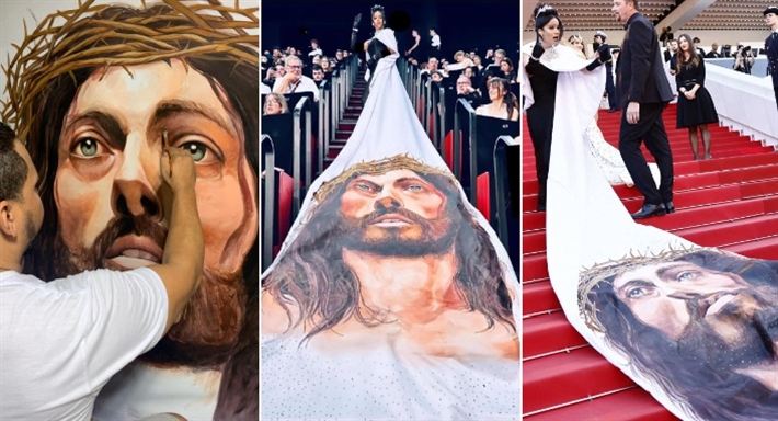 فستان ماسيل تافيراس في مهرجان كان