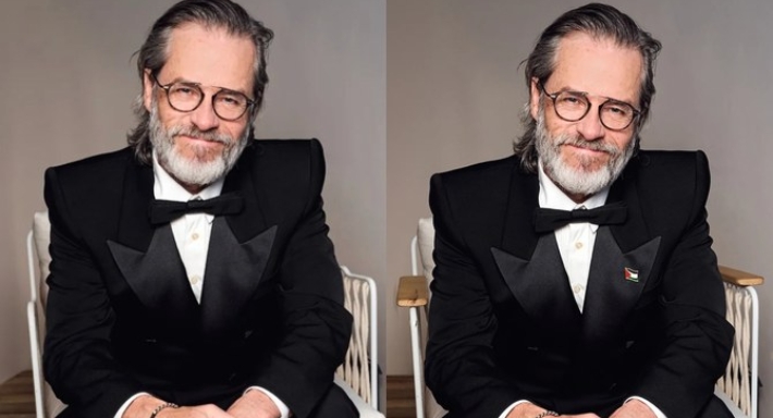 جاي بيرس قبل وبعد حذف علم فلسطين من صورته على مجلة Vanity Fair 