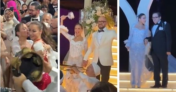 من حفل زفاف جميلة  عوض وأحمد حافظ