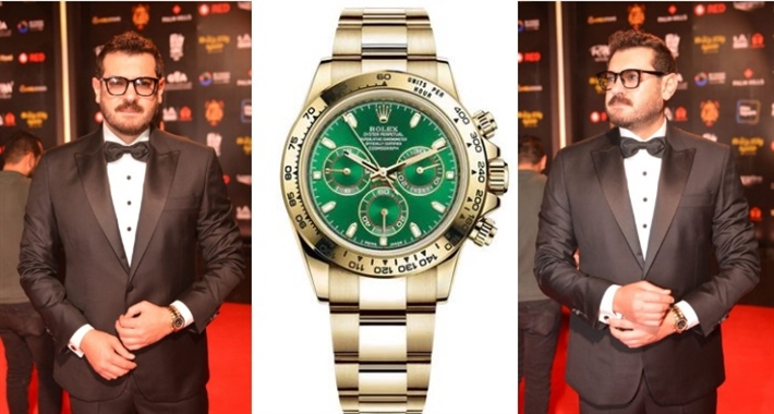 عمرو يوسف وساعته