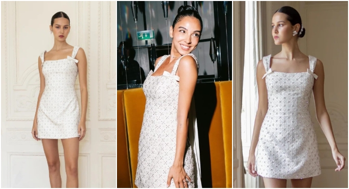 تفاصيل فستان سلمى أبو ضيف