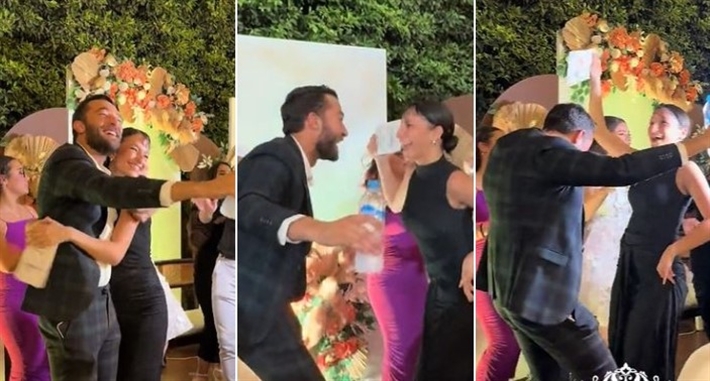 أميرة أديب وشقيقها علي