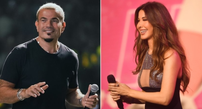 نانسي عجرم وعمرو دياب