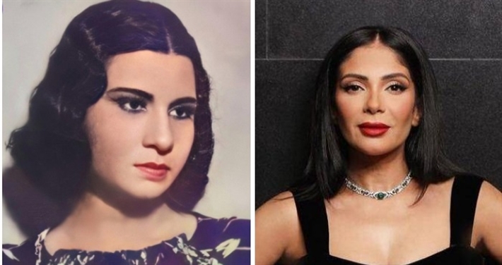 منى زكي وأم كلثوم