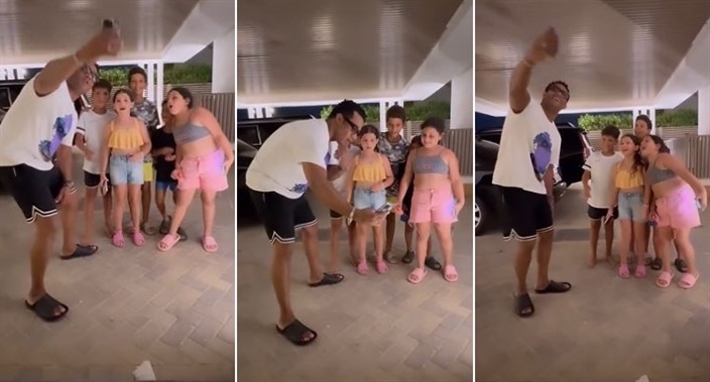 محمد رمضان وابنة دنيا سمير غانم وأحفاد السبكي