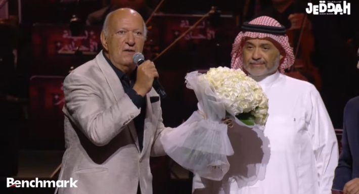 عمر خيرت في حفل ليلة الأحلام في جدة