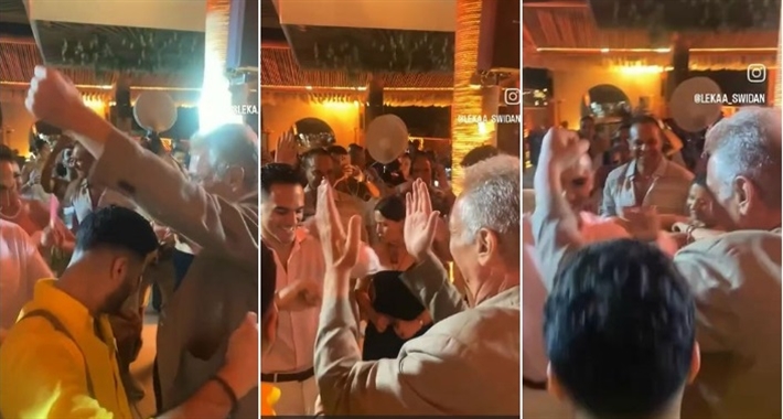 رقص محمود حميدة وخالد