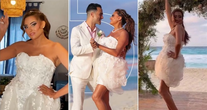 بشرى في حفل زفافها