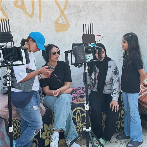 درة خلال التصوير